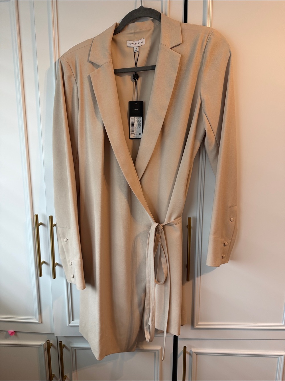 Gianni Bini Beige Wrap Blazer Dress- NWT